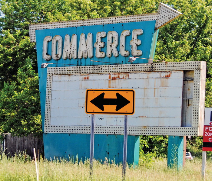 Commerce Drive-In Theatre - Before Restoration